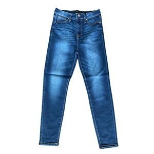 KENDALL & KYLIE || SAND BLASTED THIGHS || BLUE DENIM || SIZE 9